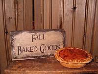 Fall baked goods shelf sitter