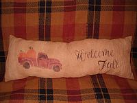 Welcome Fall truck pillows