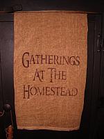Gatherings at the homestead towel