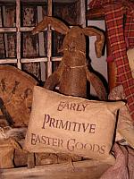 Early Primitive Easter Goods pillow tuck