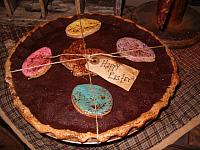 Large molasses Easter pie