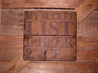 Bucket List sign