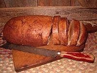 half sliced bread loaf