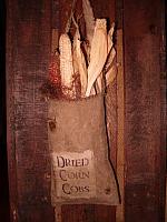 Dried Corn cobs filled sack