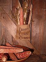Dried Corn Cob slant back hanger