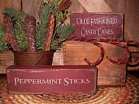 Candy Cane or Peppermint stick shelf sitters