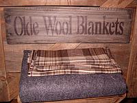 Old Wool Blankets sign
