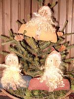 Folk Santa ornies or bowl fillers