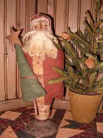 Santa stump doll