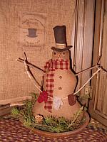 Mr Mittens snowman