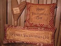Valentine coverlet pillows