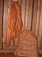 Dried tobacco leaves ditty bag