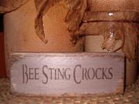 Bee Sting Crocks shelf sitter