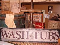 Wash Tubs sign