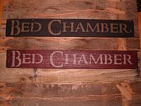 Bed Chamber sign